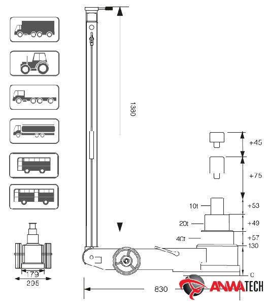 Oferta &raquo; Podnośniki pneumatyczno hydrauliczne