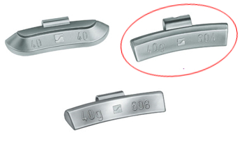 Ciężarki uniwersalne do aluminiowych felg Hofmann H604